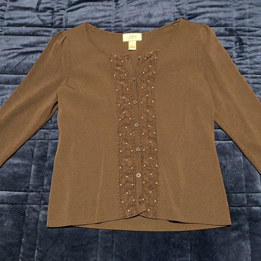 Brown Button Down - image 2